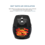 ELITE PLATINUM 7QT XL DELUXE W/ADJUSTABLE TIMER AND TEMPERATURE AIR FRYER BLACK | EAF-553