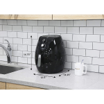 ELITE PLATINUM 7QT XL DELUXE W/ADJUSTABLE TIMER AND TEMPERATURE AIR FRYER BLACK | EAF-553 - Image 3