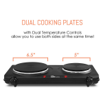 MAXIMATIC ELITE ELECTRIC DOUBLE BUFFET BURNER | EDB302BF - Image 3
