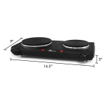 MAXIMATIC ELITE ELECTRIC DOUBLE BUFFET BURNER | EDB302BF - Image 4