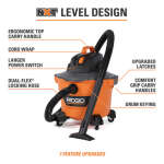 RIDGID 9 GAL WET/DRY VACUUM CLEANER | HD0900 - Image 2