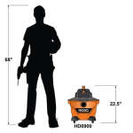 RIDGID 9 GAL WET/DRY VACUUM CLEANER | HD0900 - Image 4