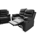 MONTECATINI BEVERLY RECLINER SET BLACK (CHAIR+LOVE SEAT+SOFA) | MBRSB001 - Image 2