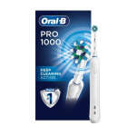 ORAL-B PRO1000 POWER RECHARGEABLE ELECTRIC TOOTHBRUSH WH/BLK | PRO1000