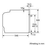 BOSCH SERIE 8 OVEN WITH STEAM S/S | HSG836NS1 - Image 7