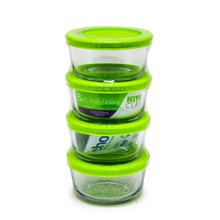 KC-82628 KITCHEN CLASSICS 1CUP ROUND GLASS STORAGE | KC-82628 - Image 1