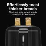 PROCTOR SILEX 2 WIDE SLOT (BAGEL) TOASTER - BLACK | 22215 - Image 2