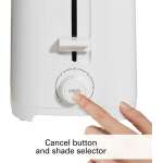 PROCTOR SILEX 2 WIDE SLOT (BAGEL) TOASTER - WHITE | 22216 - Image 4