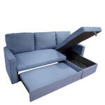 MAY'S L-CORNER SOFA WITH STORAGE BLUE | 851-150MA-111608-A