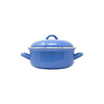 EMAILLE POT MET DEKSEL 10X20 BLAUW | AV009257