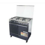 PREMIER 36" 5 BURNER GAS STOVE W/OVEN S/S | EF-6012GH(SS)