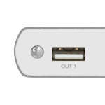 KLIPX POWERBANK 20000MAH 3.1A OUTPUT/ FLASHLIGHT SILVER | KBH-205SV - Image 2