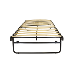 KIS TRUNDLE 90X200 BLACK SINGLE BED SPRINGSLATS | TR-900ZW