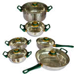 MUKHI 12PCS COOKWARE SET GREEN | CS12C-GREEN - Image 2