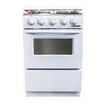 DIGI 20" GASRANGE 4-PIT WHITE | PRO-4-S20