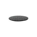 GLASS COASTER 10CM BLACK | 005800 - Image 2