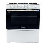 MIDEA 30" GAS RANGE 5 BURNERS WHITE | MCGC30ATWCG