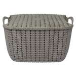 MUKHI PLASTIC BASKET W/COVER 28X23CM | MUK20992 - Image 7