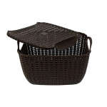 MUKHI PLASTIC BASKET W/COVER 28X23CM | MUK20992 - Image 3
