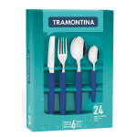 TRAMONTINA 24PC BLUE TABLEWARE SET | 7891112206878