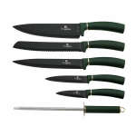 7-PIECE EMERALD GREEN KNIFE SET FROM BERLINGER HAUS | BH-2525 - Image 3