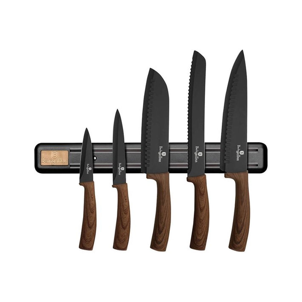 BH-2540-(1) BERLINGER HAUS 5-PIECE KNIFE SET WITH MAGNETIC HANGING SYSTEM | BH-2540 - Image 1