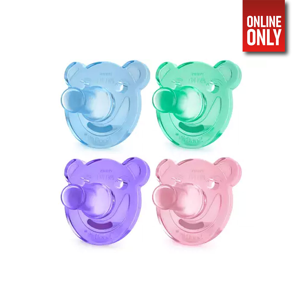 8710103742791_1 PHILIPS AVENT SOOTHIE PACIFIER BEAR SHAPE 0-3M 2 PC | 8710103742791 - Image 1