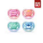 PHILIPS AVENT ULTRA AIR PACIFIER 6-18M BLUE AND PINK 2 PC | 8710103845508