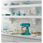 KITCHENAID MIXER WITH GLASS BOWL 5QT SEA | KSM155GBSA - Image 2