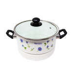 3 PC. COOKING POT SET WITH FLOWER DESIGN | PRIMO-C217 - Image 3