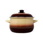 5 PC. BROWN COOKING POT WITH LID SET | PRIMO-C218