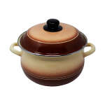 5 PC. BROWN COOKING POT WITH LID SET | PRIMO-C218 - Image 2