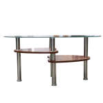 CENTER TABLE WITH GLASS TOP | PRIMO-C226 - Image 2