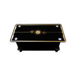 CENTER TABLE WITH BLACK GLASS TOP | PRIMO-C227 - Image 2