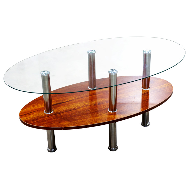 CENTER TABLE WITH GLASS TOP | PRIMO-C228