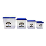 4 PC. CUBE PLASTIC STORAGE CONTAINER SET | PRIMO-M373032 - Image 2