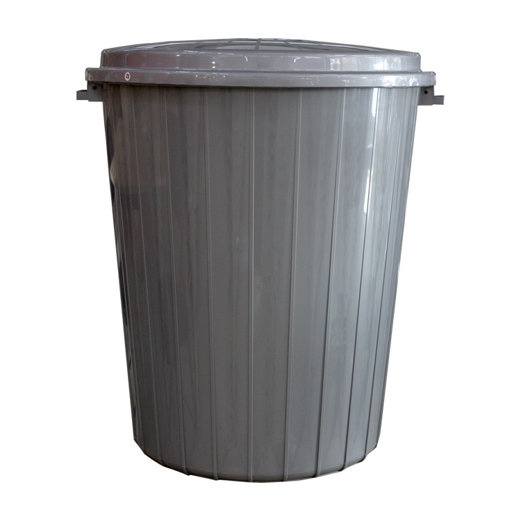 GREY STORAGE BIN WITH LID | PRIMO-T7K209