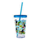DRINKING CUP WITH TROPICAL DECOR | SOLM161448-006