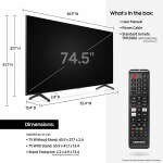 SAMSUNG 75'' CRYSTAL UHD 4K SMART TV 2020 | UN75TU6900P - Image 3