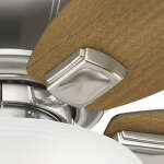 HUNTER KENBRIDGE 42" CEILING FAN W/LED LIGHTS BRUSHED NICKEL | 51102 - Image 3