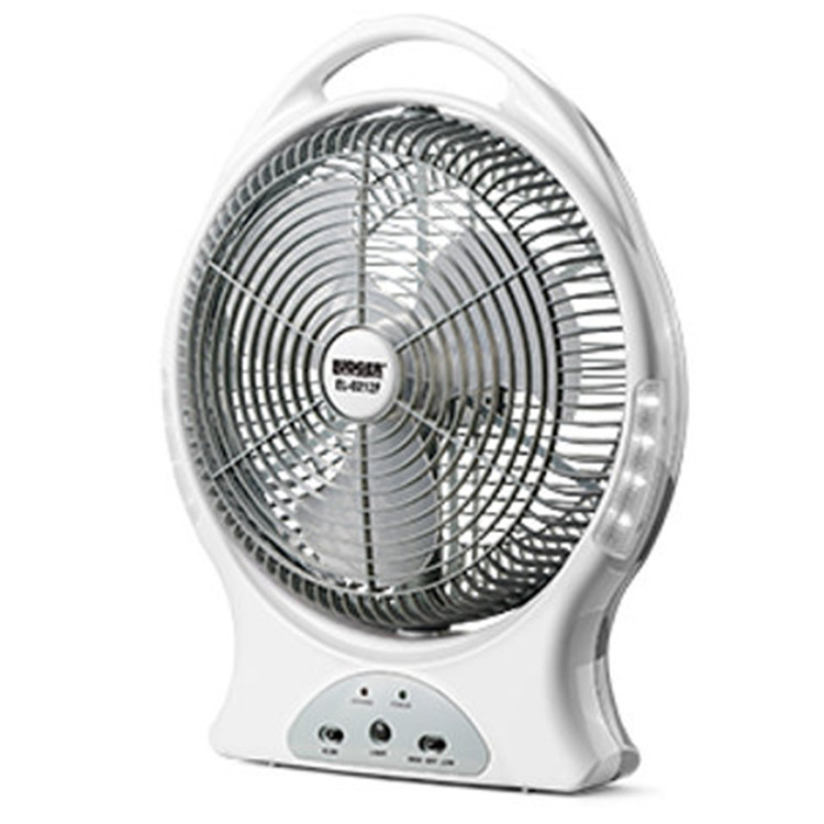 LUDGER 12" RECHARGEABLE FAN /LED LIGHT/ POWER BANK | EL8212F