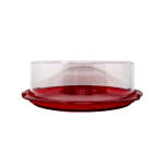 RED CAKE TRAY W/ COVER | SOLM161065-001