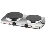 BRENTWOOD 1440 W ELECTRIC DOUBLE HOT PLATE CHROME | TS372