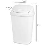 STERILITE 13.2 GALLON SWING TOP WASTE BASKET | STL-10888004 - Image 2