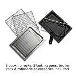 HAMILTON BEACH CONVECTION & ROTISSERIE COUNTERTOP OVEN BLACK | 31105D - Image 7