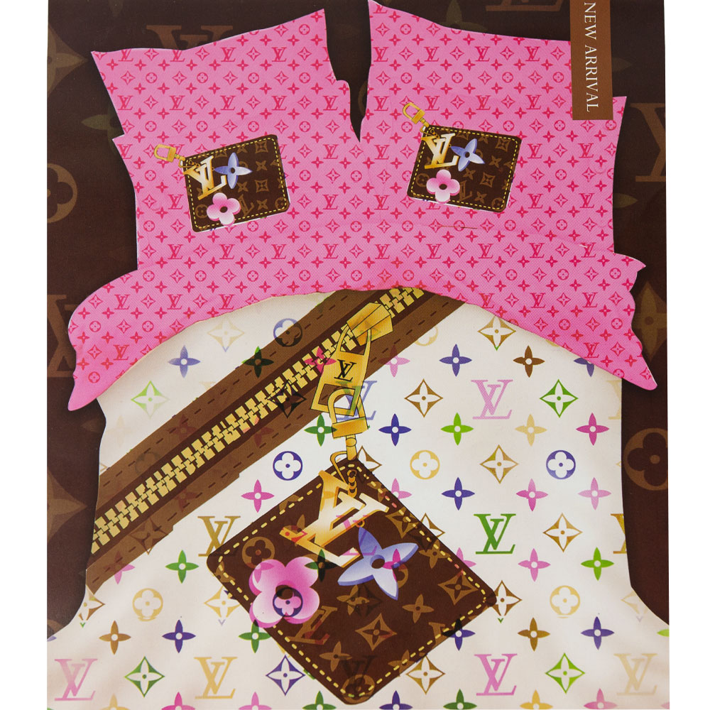 LOUIS VUITTON WHITE W/ZIPPER 180X200 BED SHEET | HIR-LVWHITE