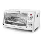 BLACK & DECKER 4 SLICE TOASTER OVEN WHITE | TO1342W - Image 2