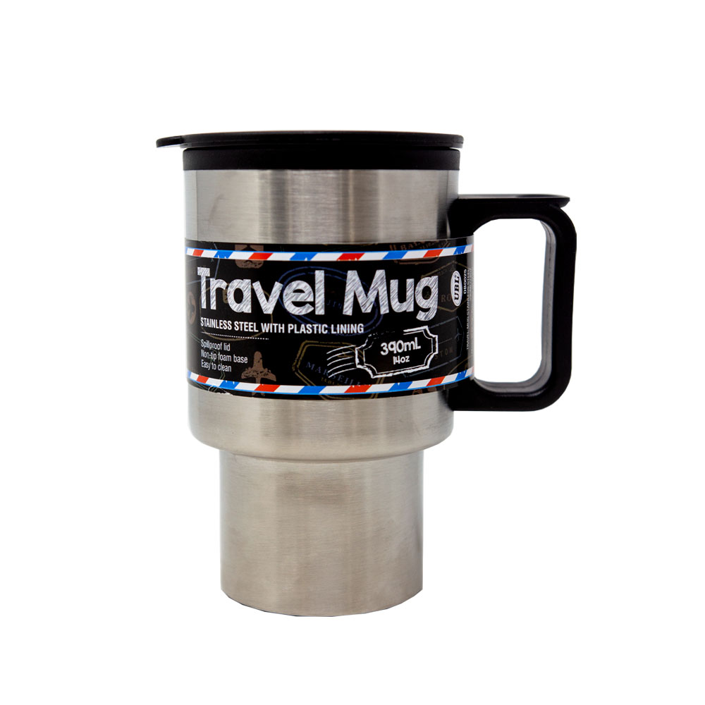 TRAVEL MUG  STAINLESS STEEL 390ML | UBOB0025