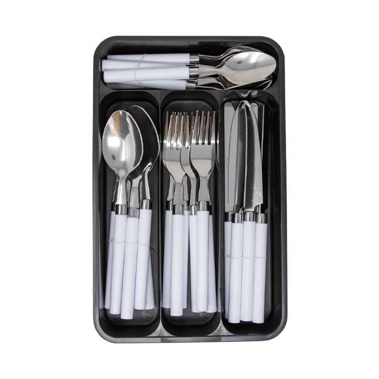 CUTLERY SET W/ TRAY 24PC | KT0204