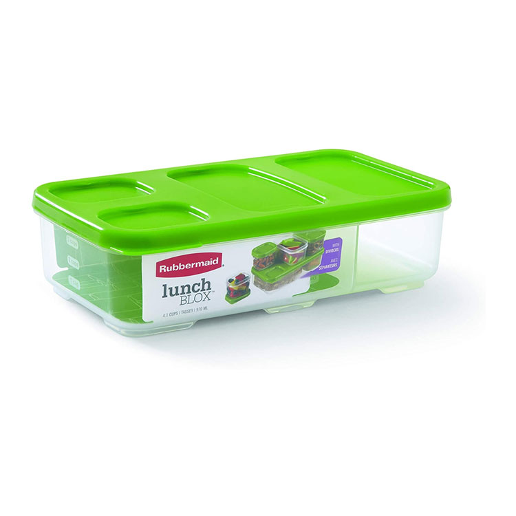 RUBBERMAID ENTREE CONTAINER WITH DIVIDERS LUNCH BOX | 1806178